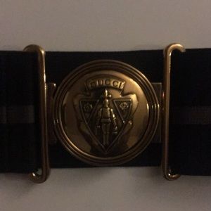 Gucci Accessories - Vintage Gucci Gold Hardware Elastic Waist Belt Gucci Accessories - Vintage Gucci Gold Hardware Elastic Waist Belt